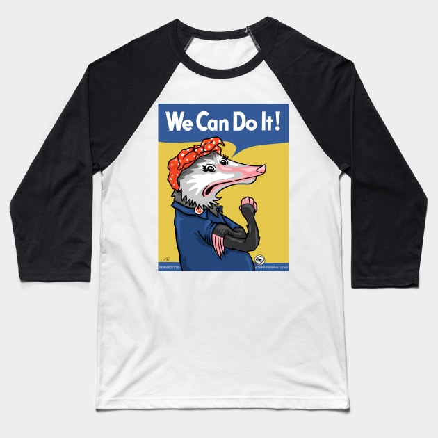 We can do it Baseball T-Shirt by Rosebear